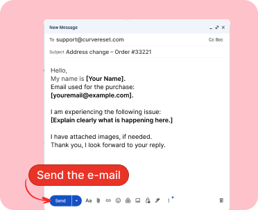 Screenshot showing send button